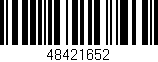 Código de barras (EAN, GTIN, SKU, ISBN): '48421652'