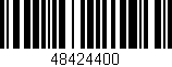 Código de barras (EAN, GTIN, SKU, ISBN): '48424400'