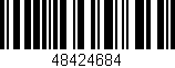 Código de barras (EAN, GTIN, SKU, ISBN): '48424684'
