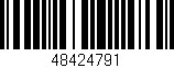 Código de barras (EAN, GTIN, SKU, ISBN): '48424791'