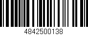 Código de barras (EAN, GTIN, SKU, ISBN): '4842500138'