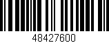 Código de barras (EAN, GTIN, SKU, ISBN): '48427600'