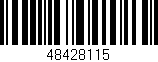 Código de barras (EAN, GTIN, SKU, ISBN): '48428115'