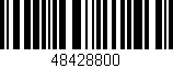 Código de barras (EAN, GTIN, SKU, ISBN): '48428800'
