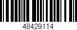 Código de barras (EAN, GTIN, SKU, ISBN): '48429114'