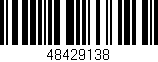 Código de barras (EAN, GTIN, SKU, ISBN): '48429138'