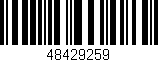 Código de barras (EAN, GTIN, SKU, ISBN): '48429259'
