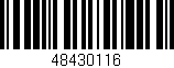 Código de barras (EAN, GTIN, SKU, ISBN): '48430116'
