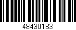 Código de barras (EAN, GTIN, SKU, ISBN): '48430183'