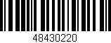 Código de barras (EAN, GTIN, SKU, ISBN): '48430220'