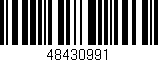 Código de barras (EAN, GTIN, SKU, ISBN): '48430991'