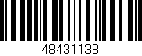 Código de barras (EAN, GTIN, SKU, ISBN): '48431138'
