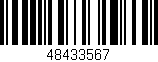 Código de barras (EAN, GTIN, SKU, ISBN): '48433567'