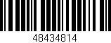 Código de barras (EAN, GTIN, SKU, ISBN): '48434814'