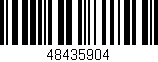 Código de barras (EAN, GTIN, SKU, ISBN): '48435904'
