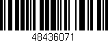 Código de barras (EAN, GTIN, SKU, ISBN): '48436071'