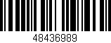 Código de barras (EAN, GTIN, SKU, ISBN): '48436989'