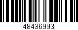Código de barras (EAN, GTIN, SKU, ISBN): '48436993'