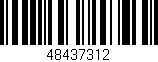 Código de barras (EAN, GTIN, SKU, ISBN): '48437312'