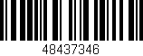 Código de barras (EAN, GTIN, SKU, ISBN): '48437346'