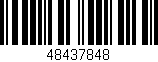 Código de barras (EAN, GTIN, SKU, ISBN): '48437848'