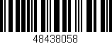 Código de barras (EAN, GTIN, SKU, ISBN): '48438058'