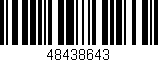Código de barras (EAN, GTIN, SKU, ISBN): '48438643'