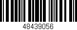 Código de barras (EAN, GTIN, SKU, ISBN): '48439056'