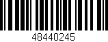 Código de barras (EAN, GTIN, SKU, ISBN): '48440245'