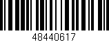 Código de barras (EAN, GTIN, SKU, ISBN): '48440617'