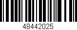 Código de barras (EAN, GTIN, SKU, ISBN): '48442025'