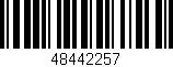 Código de barras (EAN, GTIN, SKU, ISBN): '48442257'