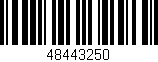 Código de barras (EAN, GTIN, SKU, ISBN): '48443250'