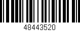 Código de barras (EAN, GTIN, SKU, ISBN): '48443520'