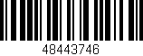 Código de barras (EAN, GTIN, SKU, ISBN): '48443746'