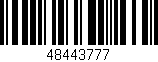 Código de barras (EAN, GTIN, SKU, ISBN): '48443777'