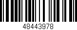 Código de barras (EAN, GTIN, SKU, ISBN): '48443978'