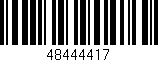 Código de barras (EAN, GTIN, SKU, ISBN): '48444417'