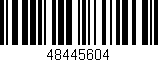 Código de barras (EAN, GTIN, SKU, ISBN): '48445604'