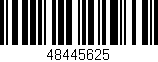 Código de barras (EAN, GTIN, SKU, ISBN): '48445625'