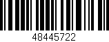Código de barras (EAN, GTIN, SKU, ISBN): '48445722'