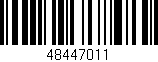 Código de barras (EAN, GTIN, SKU, ISBN): '48447011'