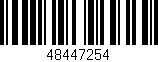 Código de barras (EAN, GTIN, SKU, ISBN): '48447254'