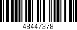Código de barras (EAN, GTIN, SKU, ISBN): '48447378'