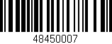 Código de barras (EAN, GTIN, SKU, ISBN): '48450007'