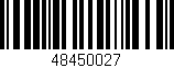 Código de barras (EAN, GTIN, SKU, ISBN): '48450027'
