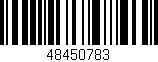 Código de barras (EAN, GTIN, SKU, ISBN): '48450783'