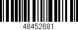 Código de barras (EAN, GTIN, SKU, ISBN): '48452681'