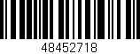 Código de barras (EAN, GTIN, SKU, ISBN): '48452718'