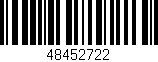 Código de barras (EAN, GTIN, SKU, ISBN): '48452722'